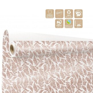 4A Papier op rol “Cyrielle” | Kleur: Bronskleurig | Breedte 80 centimeter | Lengte 40 meter | Per rol