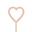Pique hart “Nayelli” | Couleur: Rose | Diamètre 7 centimeter | Longueur du pique ± 50 centimeter | Par 25 piques