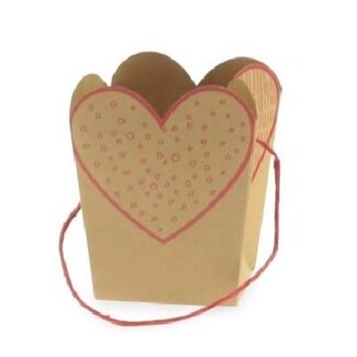 4A Sac Collection Love | Couleur: Rouge | Longueur 15 centimeter | Largeur 11 centimeter | Hauteur 20 centimeter | Par 10 sacs