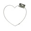 Wire Heart Frame | Colour: Grey | Diameter 30 centimetre | Per 10 hearts