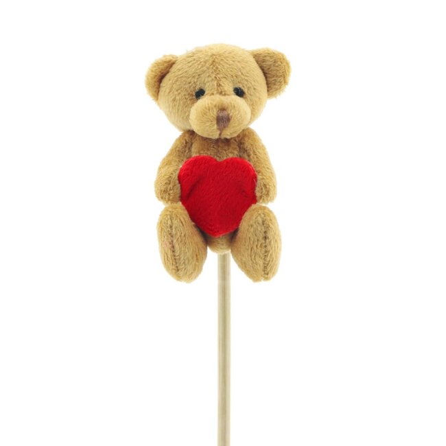 Bear auxiliary stake | Colour: Brown | Diameter 8 centimetre | Length stake ± 50 centimetre | Per 10 stakes