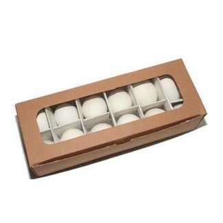 4A Chicken Egg | Colour: Natural White | Diameter 4 centimeter | Length 6 centimeter | Per 12 eggs
