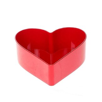 4A Mélamine Cœur | Couleur: Rouge | Longueur 22 centimeter | Largeur 20 centimeter | Hauteur 7.5 centimeter | Par 10 cœurs