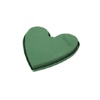 4A Steekschuim Basis Hart | Kleur: Groen | Diameter 20 centimeter | Per 4 harten