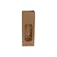 Papieren Geschenk Tassen met venster | Kleur: Bruin | Breedte 6 - 10 centimeter | Hoogte 28 centimeter | Per 100 tassen