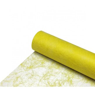 4A Textiel Fibre Linnen | Kleur: Geel | Breedte 60 centimeter | Lengte 25 meter | Per rol
