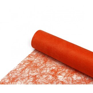 4A Textiel Fibre Linnen | Kleur: Oranje | Breedte 60 centimeter | Lengte 25 meter | Per rol