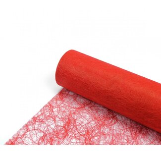 4A Textiel Fibre Linnen | Kleur: Rood | Breedte 60 centimeter | Lengte 25 meter | Per rol