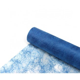 4A Textiel Fibre Linnen | Kleur: Blauw | Breedte 60 centimeter | Lengte 25 meter | Per rol