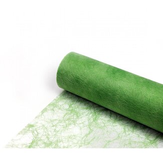 4A Textil Faser Leinen | Farbe: Grün | Breite 60 centimeter | Länge 25 meter | Pro Rolle