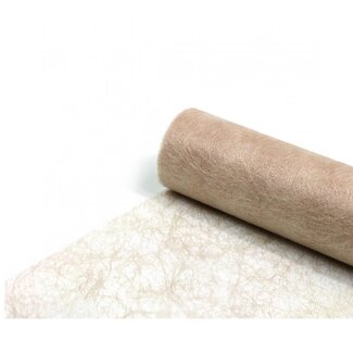4A Textiel Fibre Linnen | Kleur: Beige | Breedte 60 centimeter | Lengte 25 meter | Per rol