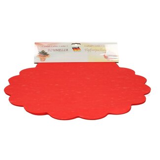 4A Textiel Blumella non woven | Kleur: Rood | Diameter 44 centimeter | Per 25 vellen