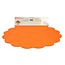 Textiel Blumella non woven | Kleur: Oranje | Diameter 44 centimeter | Per 25 vellen