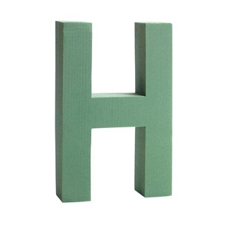 4A Oasis Steekschuim Letter “H” | Kleur: Groen | Hoogte 31 centimeter | Per letter