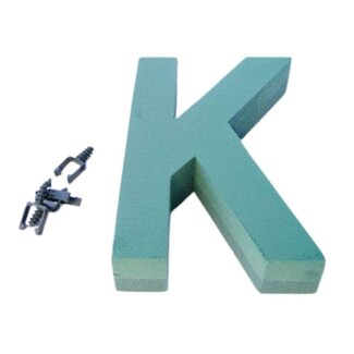 4A Oasis Floral Foam Letter “K” | Colour: Green | Height 31 centimeter | Per letter