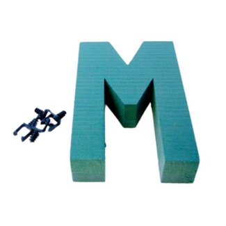 4A Oasis Steckschaum Buchstabe “M” | Farbe: Grün | Höhe 31 centimeter | Pro Buchstabe