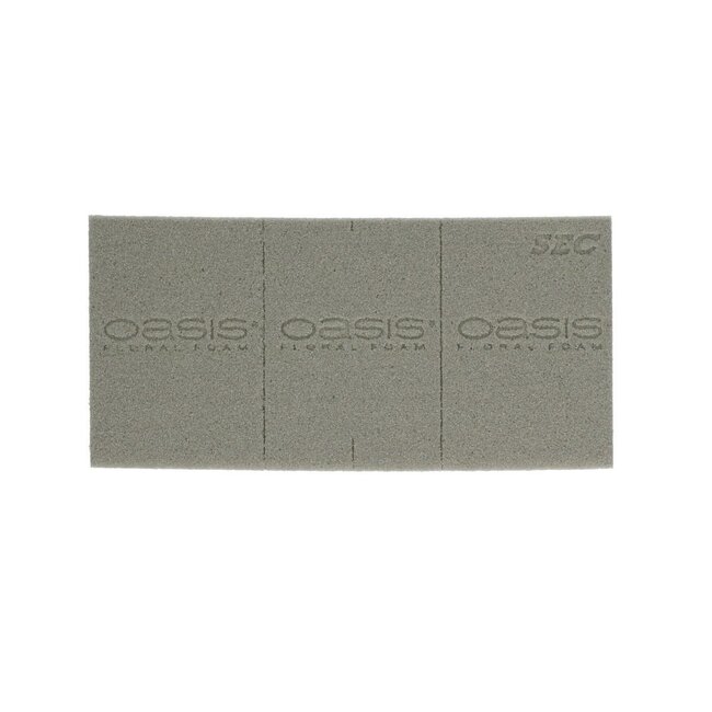 Oasis Blok SEC | Kleur: Grijs | Lengte 23 centimeter | Breedte 11 centimeter | Hoogte 8 centimeter | Per 35 blokken