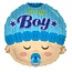 Party! Ballon “Baby Boy” | Kleur: Blauw | Diameter 45 centimeter | Per 10 ballonnen