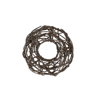4A Braided Open Wreath | Colour: Frosted Grey | Diameter 24 centimeter | Per wreath