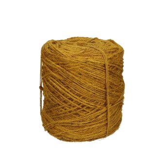 4A Vlas Touw Draad | Kleur: Geel | Diameter 3.5 millimeter | Gewicht 1 kilo | Per rol