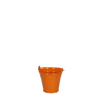 4A Zink-Eimerchen Blumentopf Pflanzentopf | Farbe: Orange | Durchmesser 6 centimeter | Höhe 5 centimeter | Pro 10 Eimerchen
