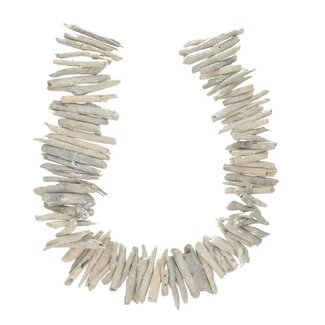4A Dried Driftwood Garland | Colour: Natural White | Dried decoration | Length 100 centimeter | Per garland