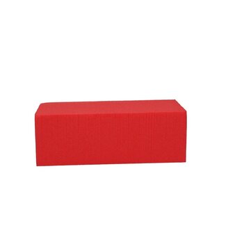 4A Oasis Mousse Florale Colorée Bloc | Couleur: Rouge | Longueur 23 centimeter | Largeur 11 centimeter | Hauteur 8 centimeter | Par 4 blocs
