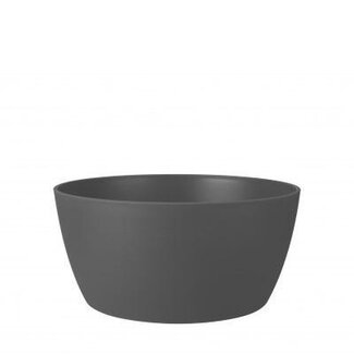 4A Kunststof Schaal "Brussel" | Kleur: Grijs | Diameter 23 centimeter | Hoogte 11 centimeter | Per 6 schalen
