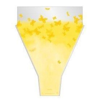 4A Housses Papillon | Couleur: Jaune | Longueur 50 centimeter | Largeur 35 centimeter | Hauteur 10 centimeter | Par 50 housses