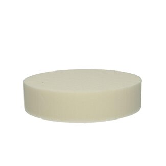 4A Oasis Gekleurd Steekschuim Cake | Kleur: Ivoorkleurig | Diameter 20 centimeter | Hoogte 5 centimeter | Per 2 cakes