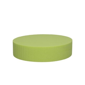 4A Oasis Gekleurd Steekschuim Cake | Kleur: Citroengeel | Diameter 20 centimeter | Hoogte 5 centimeter | Per 2 cakes