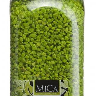 4A Gravier | Couleur: Vert pomme | Diamètre 2 - 4 millimètre | Contenu sac 1 kilo | Par sac