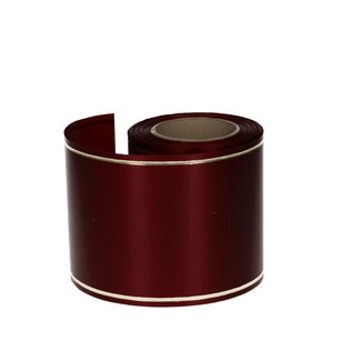 4A Satin Maschinenband | Farbe: Bordeauxrot | Breite 100 millimeter | Länge 25 meter | Pro Rolle