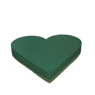 4A Oasis Floral Foam FF Heart | Colour: Green | Length 38 centimeter | Width 37 centimeter | Per 2 hearts