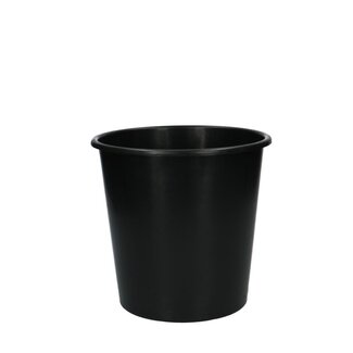 4A Kunststof Emmer | Kleur: Zwart | Diameter 18.5 - 17.5 centimeter | Hoogte 18 centimeter | Inhoud 3 liter | Per 10 emmers