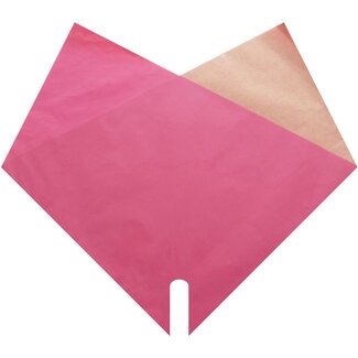 4A Hoezen Dubbel Kraft | Kleur: Roze | Lengte 35 centimeter | Breedte 35 centimeter | Per 100 hoezen