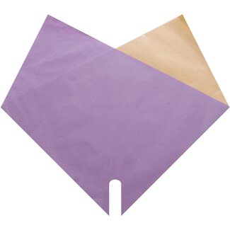 4A Housses Double Kraft | Couleur: lilas | Longueur 35 centimeter | Largeur 35 centimeter | Par 100 housses