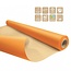 Eco Wasserbeständiges Papier auf Rolle | Farbe: Orange | Breite 80 Zentimeter | Länge 25 Meter | Pro Rolle