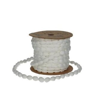 4A Bobble Ribbon | Colour: Natural White | Width 8 millimeter | Length 15 meter | Per roll