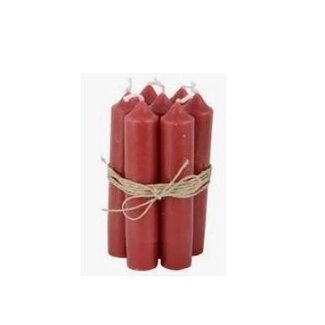 4A Kaarsen Bundel | Kleur: Rood | Diameter 11 centimeter | 7 Kaarsen per bundel | Per 6 bundels