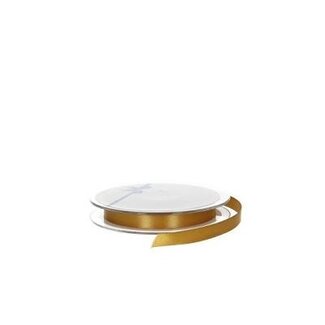 4A Satin Ribbon | Colour: Gold-coloured | Width 10 millimetre | Length 25 metre | Per roll