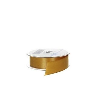 4A Ruban Satin | Couleur: Doré | Largeur 25 millimeter | Longueur 25 meter | Par rouleau