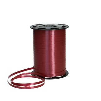 4A Krullint 052 | Kleur: Bordeauxrood | Breedte 5 millimeter | Lengte 500 meter | Per rol