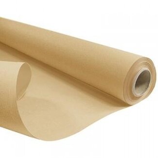 4A Beidseitiges Papier auf Rolle | Farbe: Braun | Breite 80 centimeter | Länge 50 meter | 60 gram/m2 | Pro Rolle