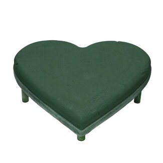 4A Oasis Coeur Ecobase | Couleur: Vert | Longueur 38 centimeter | Largeur 40 centimeter | Hauteur 4.5 centimeter | Par 2 coeurs