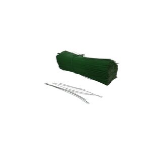 4A Lacquered florist wire | Colour: Dark green | Diameter 0.4 millimeter | Length 13 centimeter | Weight 1 kilo | Per box
