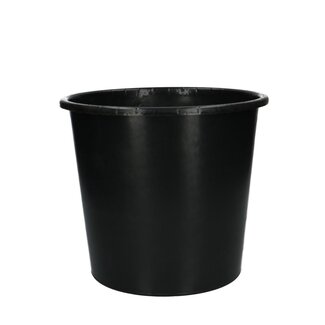 4A Kunststof Emmer | Kleur: Zwart | Diameter 24 centimeter | Hoogte 20.5 centimeter | Inhoud 5 liter | Per 10 emmers