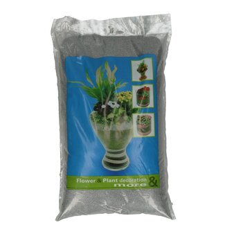 4A Decoratief Zand | Kleur: Zilverkleurig | Diameter 0.5 millimeter | Inhoud zak 5 kilo | Per zak