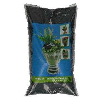 4A Dekorativer Sand | Farbe: Schwarz | Durchmesser 0.5 millimeter | Inhalt Sack 5 kilo | Pro Sack