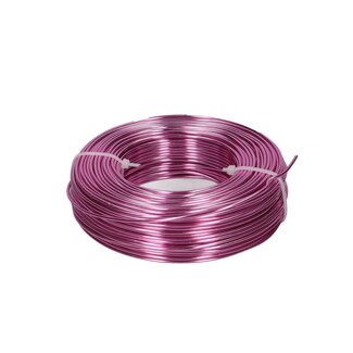 4A Aluminium Wire | Colour: Light pink | Diameter 2 millimetre | Length 60 metre | Weight 500 gram | Per roll